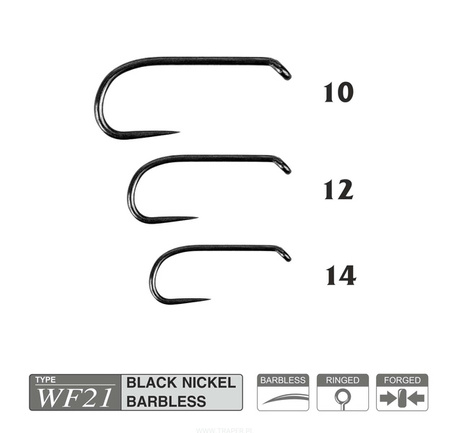 Haczyki muchowe Traper WF21 Hikara 