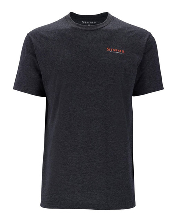 Simms Let It Fly T-Shirt Charcoal Heather - koszulka wędkarska
