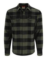 Simms Gallatin Flannel Shirt Loden Buffalo Check