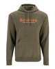 Simms Logo Hoody Military Heather - bluza bawełniana z kapturem