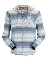 Simms Santee Flannel Hoody Navy/Storm/Stl Bl Str XL