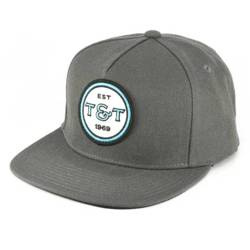 Thomas & Thomas Grey Flat Brim Logo Cap
