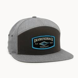 Diamondback 7 Panel Leather Strapback