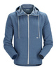 Simms Vermilion Full Zip Hoody Navy Heather - bluza z kapturem bawełniana