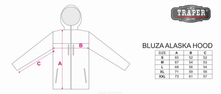 Bluza Traper Alaska hood Dark Blue