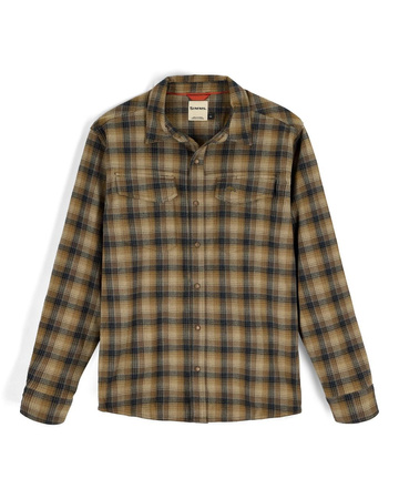 Simms Gallatin Flannel Shirt Kennebec Plaid: Stone