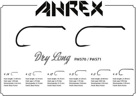 Ahrex FW570 – Dry Long Barbed #10