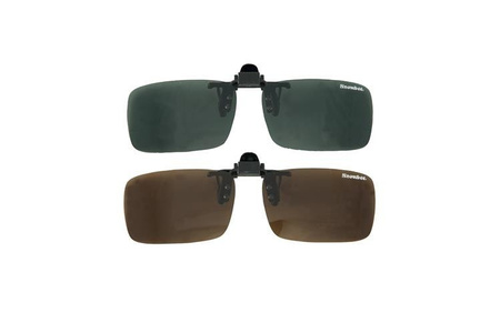 Snowbee CLIP-ON, FLIP-UP SUNGLASSES - LARGE, AMBER LENS
