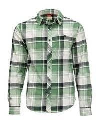 Simms Dockwear Cotton Flannel Moss Pearl Plaid M