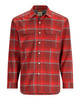 Simms Coldweather Shirt Cutty Red Asym Ombre Plaid