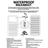 Umpqua UPG Silicone Walkabout Water Proof - Large Claret - pudełko muchowe