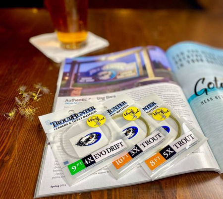 TroutHunter Nylon Leader w/loop 8ft 4X