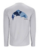 Simms Tech Tee Artist Series Trout/Sterling - koszulka z motywem wędkarskim i ochroną UV