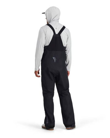 Simms Challenger Bib Black - spodnie wędkarskie z membraną