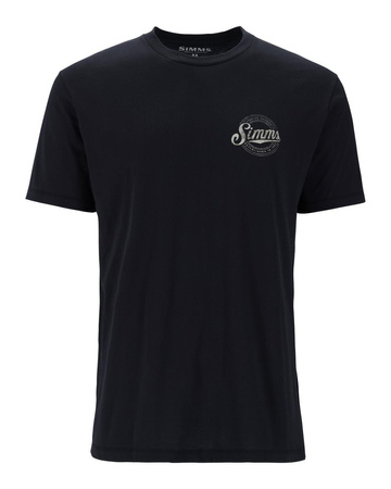Simms Circle Lockup T-Shirt Black 