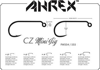 Ahrex FW555 – CZ MINI JIG barbless