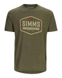 Simms Fly Patch T-Shirt Military Heather M