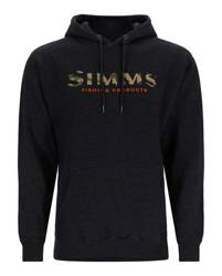 Simms Logo Hoody Charcoal Heather XL