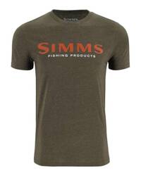 Simms Logo T-Shirt Loden Heather