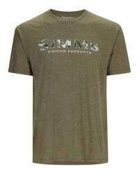 Simms Logo T-shirt RC Dark Clover/Military Heather M