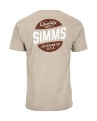 Simms Quality Built Pocket T-Shirt Khaki Heather XL