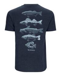 Simms Species T-Shirt Navy Heather XL