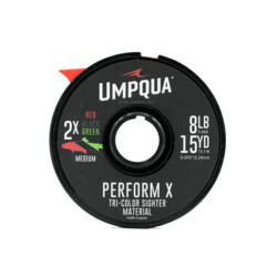 Umpqua SIGHTER-TIPPET Tri-color Red / Black / Green 2X / 0,24 mm