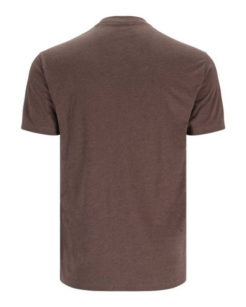 Simms Trout Outline T-Shirt - Men's Charcoal Heather, M