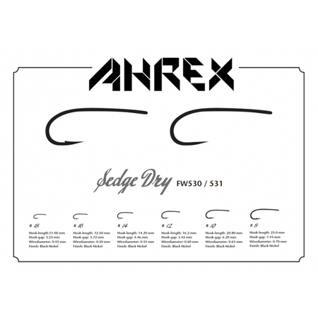 Ahrex FW531 – Sedge Dry – Barbless