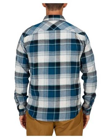 Simms Dockwear Cotton Flannel Atl Celadon Plaid XL