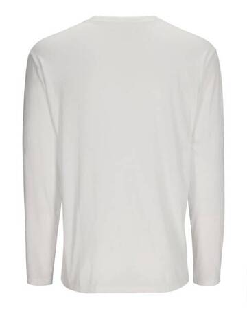 Simms Logo Shirt LS White M