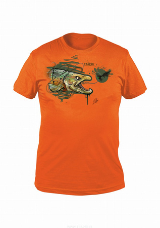 Traper T-SHIRT Trout Orange XXXL