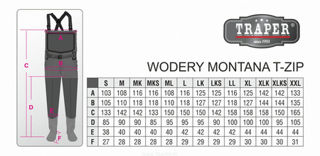 Wodery Traper Montana T-Zip XXL