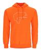 Simms Bass Outline Hoody Neon Orange XXL