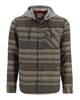 Simms Santee Flannel Hoody Hickory/Dolomite Blanket Stripe 