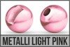 Traper główki wolframowe Slotted Metallic Light Pink (10szt.)